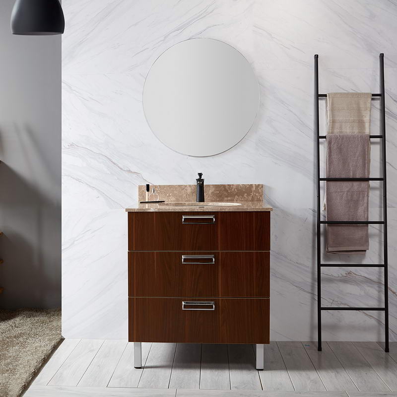 Bathroom Floor Storage Cabinet, Solid Wood Floor Cabinet